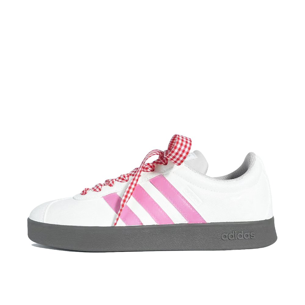 Adidas Neo VL Court Lifestyle Sweetheart Guava Coverage Quick Dry Lightweight Low Top Skateboard Shoes Unisex Beige Red