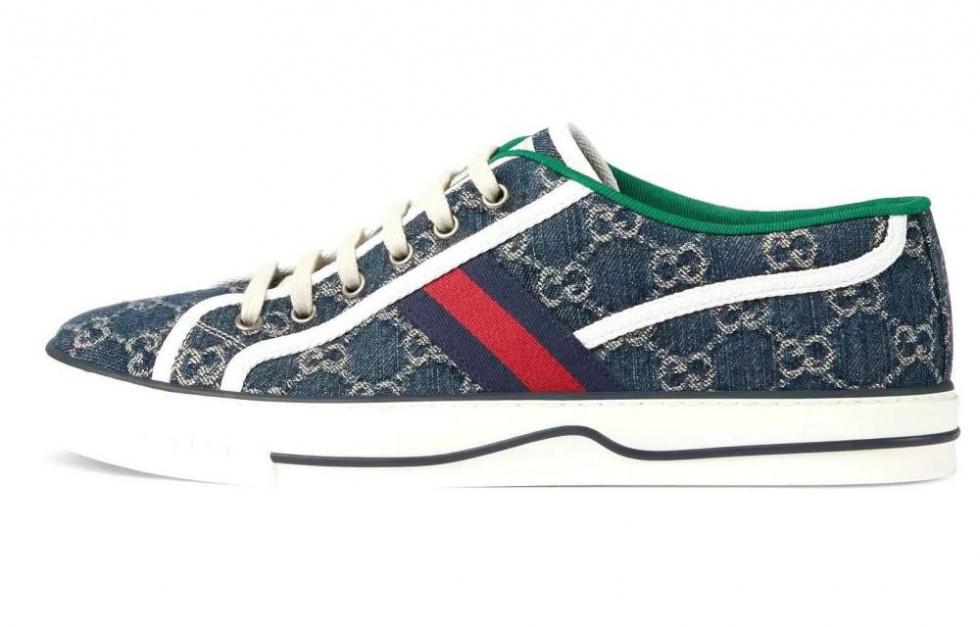 GUCCI Tennis 1977 Sneakers Blue Ivory