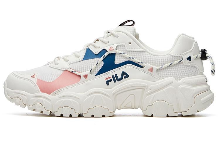 FILA Fluid Low Tops Sports Shoe White Blue Women's