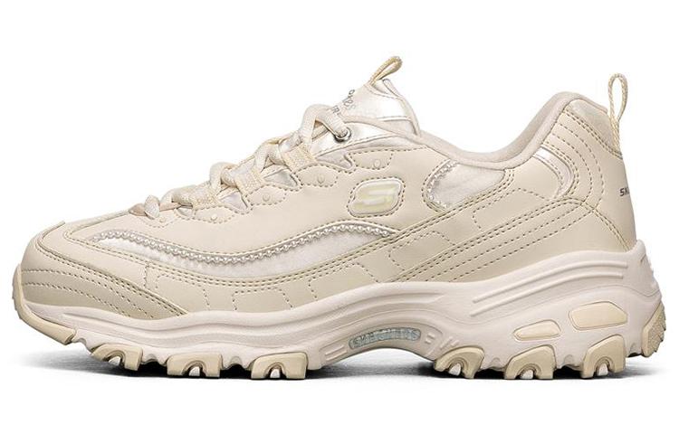 Skechers D'Lites 1.0 Low Sneaker Gs White Women's
