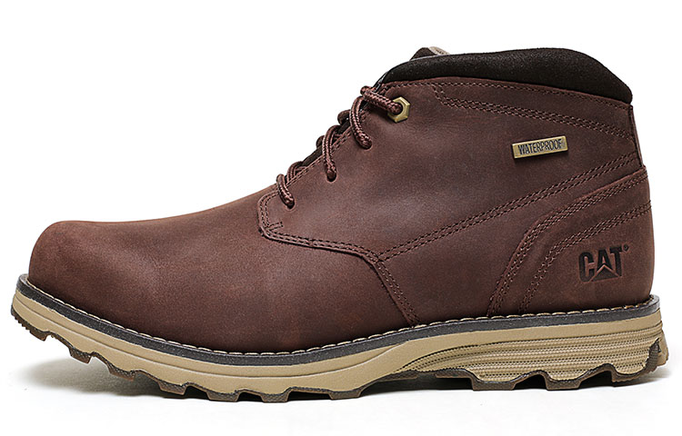CAT Outdoor Boots Men's Mid Top Tan