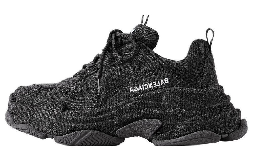 Balenciaga Triple S Denim Sneakers