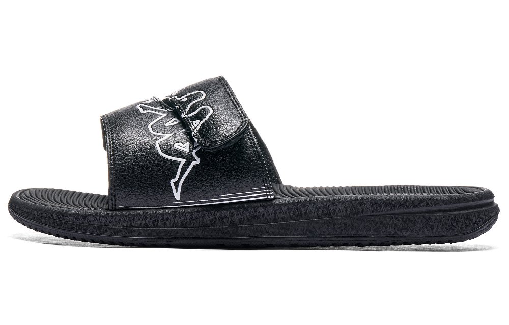 Kappa Slip Resistant Abrasion Resistant Slide Slippers Unisex Black