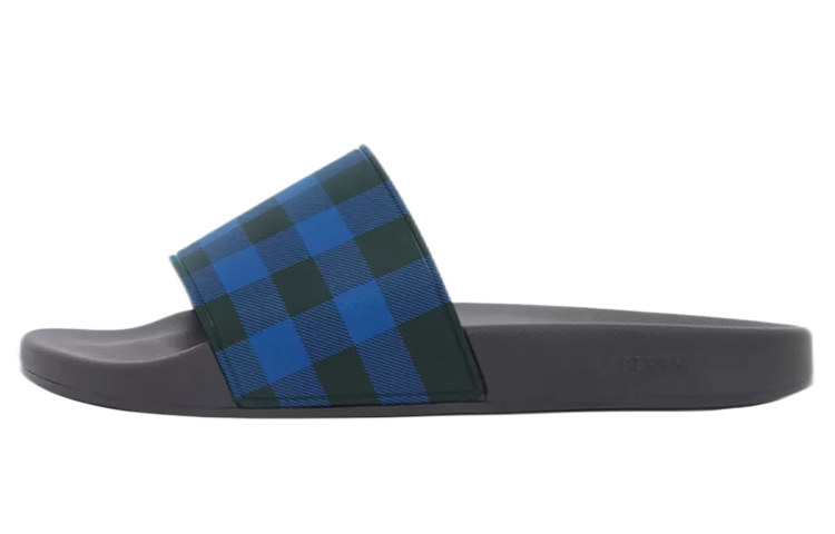 Burberry Slide Slippers Men's Blue Black