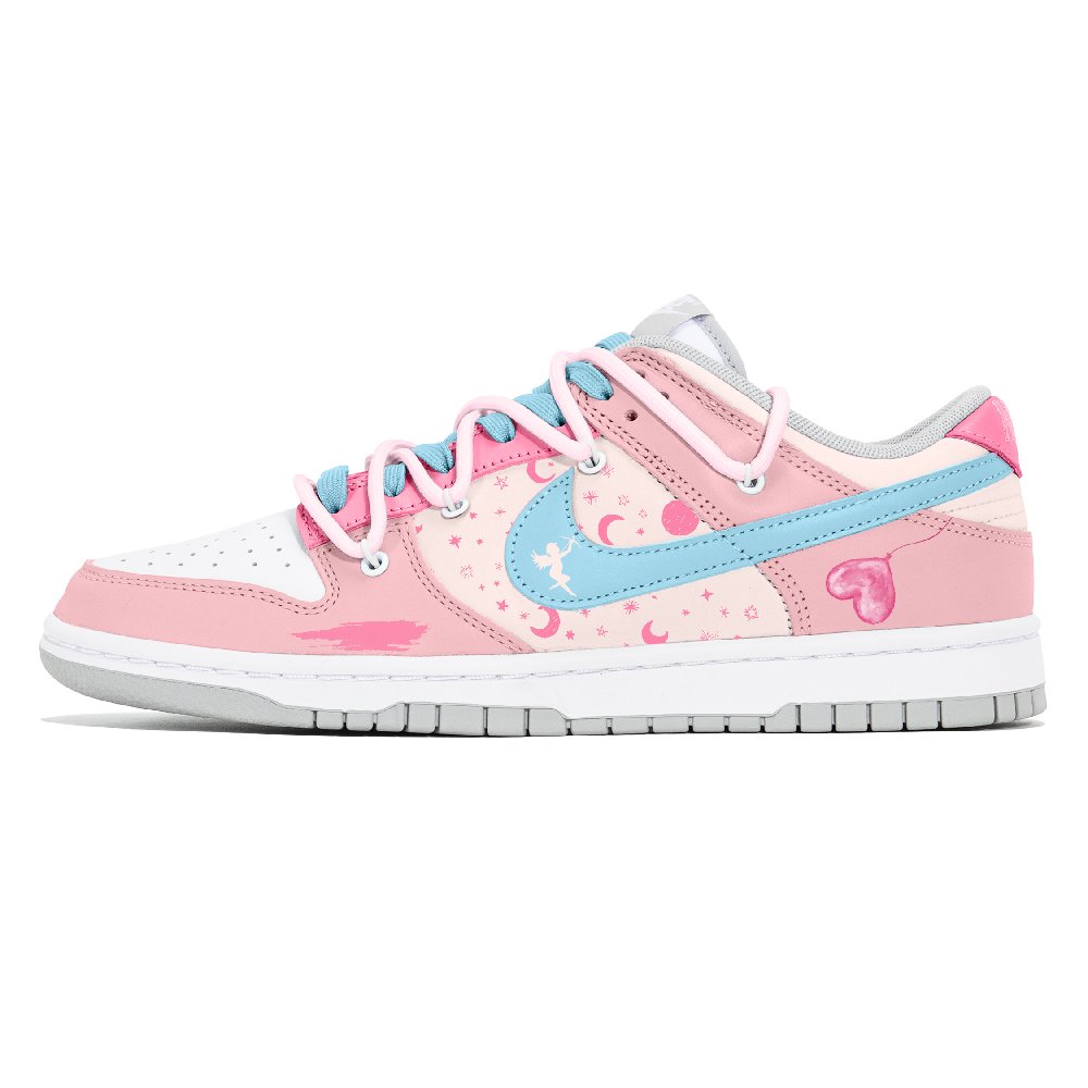 Nike Dunk Joy Lemon Anti Slip Wear Resistant Low Top Skateboard Shoes Women's Pink