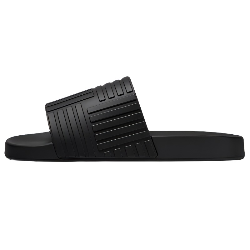 Bottega Veneta Rubber Slides Black