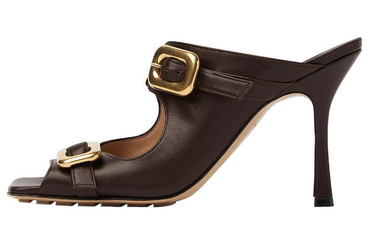 Bottega Veneta Strapped Buckle Heel Sandals Women's