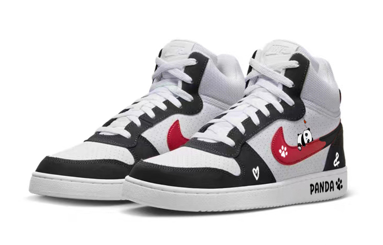 Nike Court Borough Skateboard Shoes Men's Mid top Black/White купить в интернет-магазине Yoocart с быстрой доставкой по России.