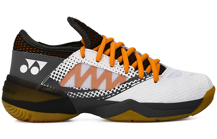YONEX Badminton Shoes Women's Low-Top White Orange