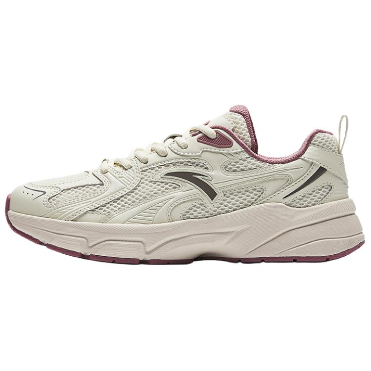 Anta Life Collection Abrasion Resistant Breathable Height Increasing Low Top Casual Shoes Women's Enamel Gray