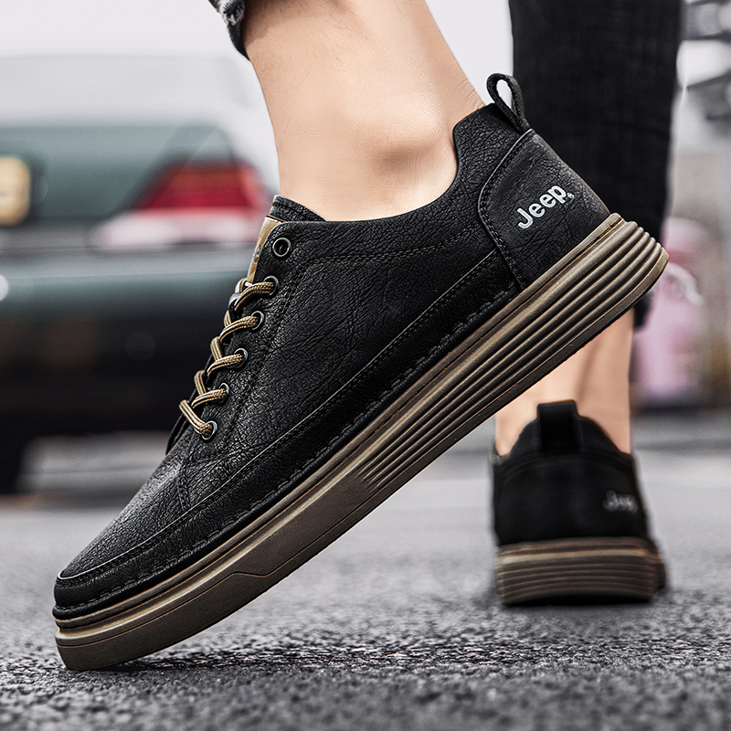 Jeep Low Top Skateboard Shoes Men's Black купить в интернет-магазине Yoocart с быстрой доставкой по России.