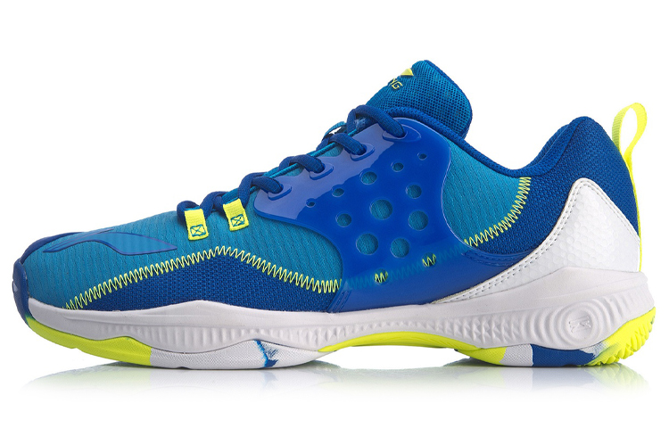 LiNing Battle Halberd 2 V2 Rebound Cushioning Breathable Wear-Resistant Support Low-Top Badminton Shoes Unisex Blue