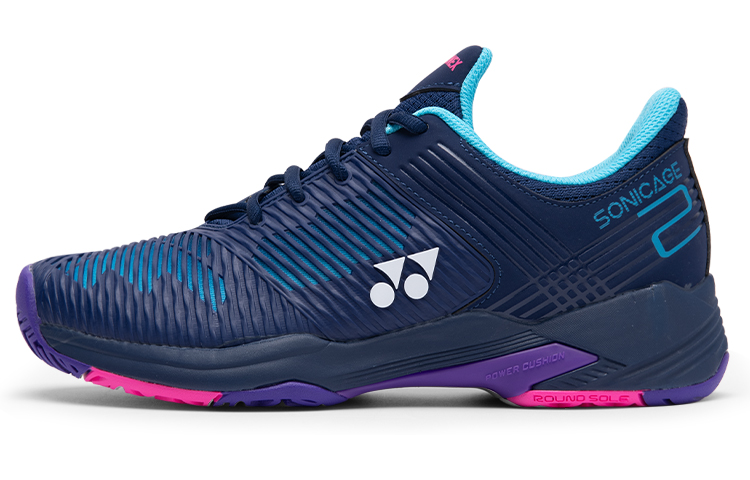 YONEX Badminton Shoes Unisex Low Top Navy Purple