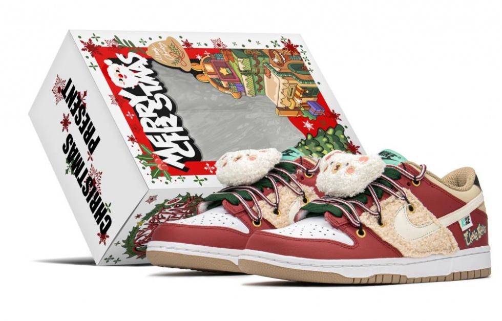 Nike Dunk Fzbb Slip Resistant, Abrasion Resistant, Lightweight Low Top Skateboard Shoes Women's Red Khaki