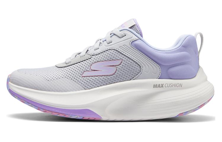 Skechers GO WALK Ma Low Top Running Shoes Women's Gray Purple