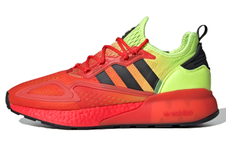Adidas Originals Zx 2K Boost Solar Yellow Hi Res Red