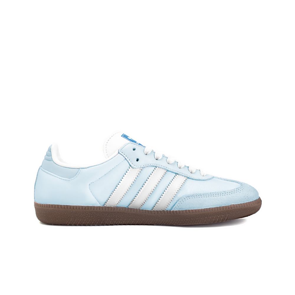 Adidas Originals SAMBA OG Anti-Slip Wear-Resistant Low-Top Skateboard Shoes Unisex Blue White купить в интернет-магазине Yoocart с быстрой доставкой по России.