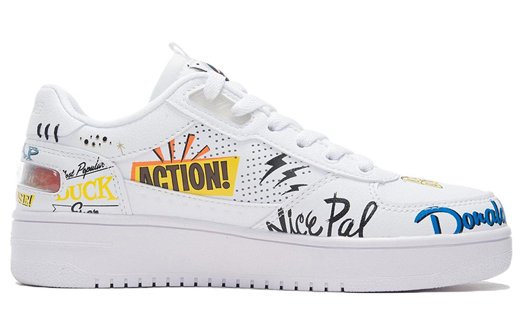 Li Ning Classic Skateboarding X Disney 'White Yellow' Women's купить в интернет-магазине Yoocart с быстрой доставкой по России.