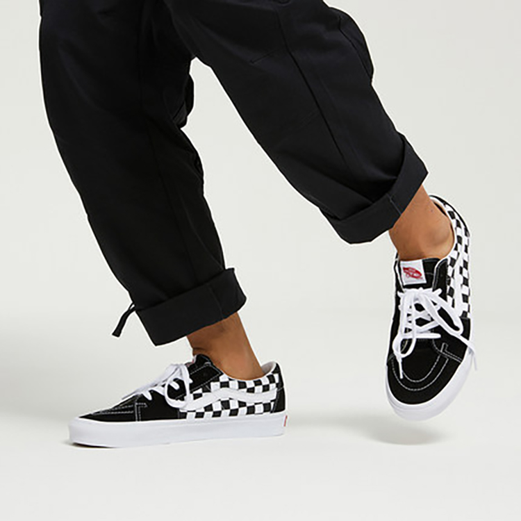 Sk8 Vans Low 'Checkerboard Black'