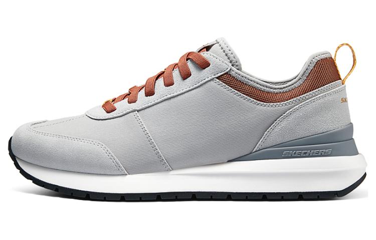 Skechers Cushioning And Breathable Low Top Running Shoes Men's Ivory