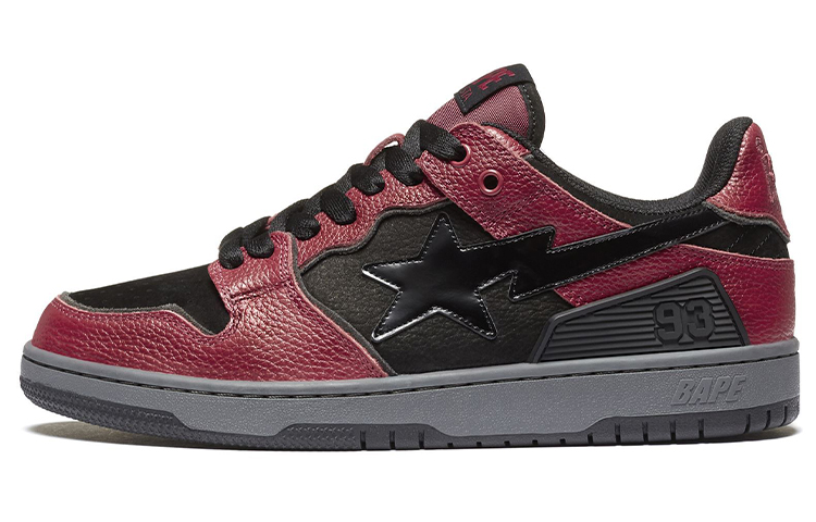 BAPE A BATHING APE Bape SK8 Sta Red Black