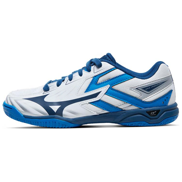 Mizuno Anti-Slip Wear-Resistant Low-Top Training Shoes Unisex White Blue