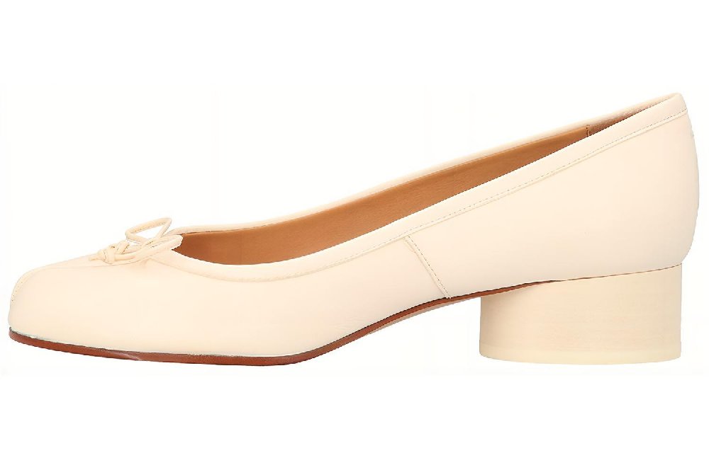 Maison Margiela Tabi Chunky Heel High Heels Women's Beige