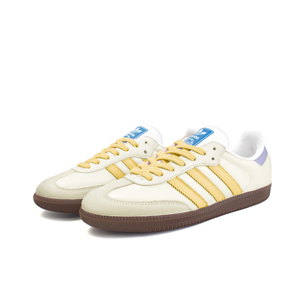 Adidas Originals SAMBA OG Anti-Slip Wear-Resistant Low-Top Skateboard Shoes Unisex Yellow White купить в интернет-магазине Yoocart с быстрой доставкой по России.