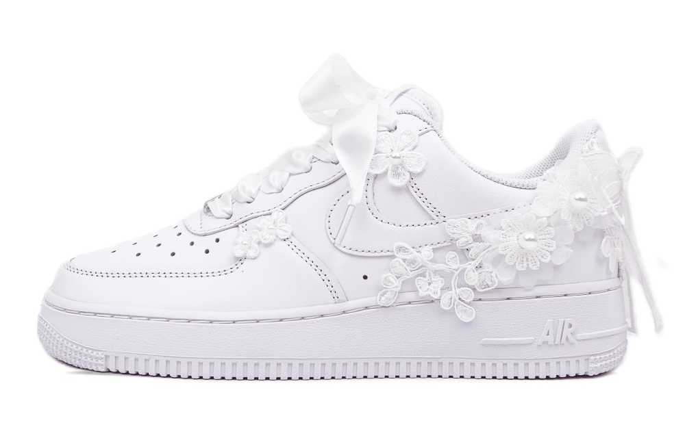 Nike Air Force 1 Anti Slip Wear Resistant Low Top Skateboard Shoes Women's White