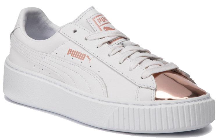 PUMA Basket Platform Metallic 'White Rose Gold' Women's купить в интернет-магазине Yoocart с быстрой доставкой по России.
