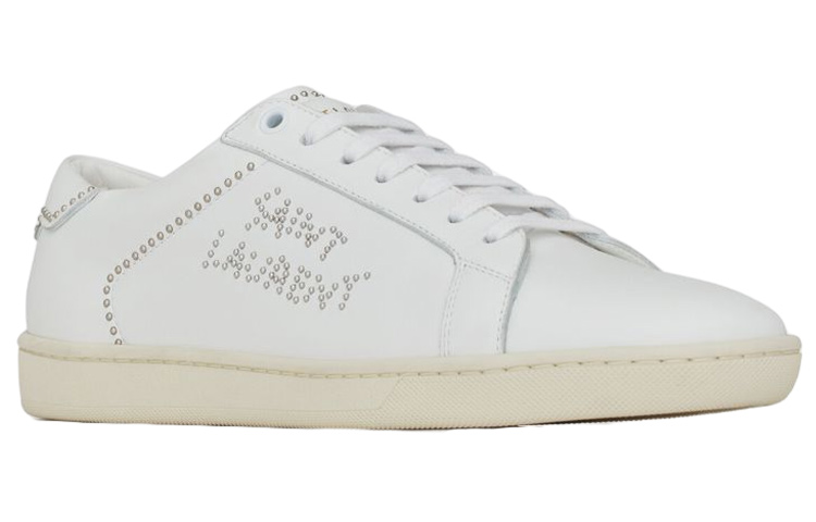 SAINT LAURENT Studded Low Top White Women's купить в интернет-магазине Yoocart с быстрой доставкой по России.