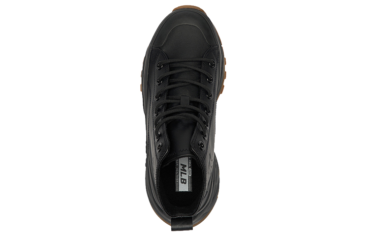 MLB Chunky High Cushioned Slip-Resistant Height Increasing High-Top Chunky Sneakers Unisex Black