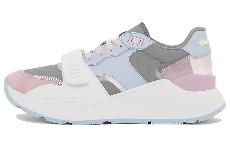 Burberry Ramsey Light Blue Pink Suede Women's