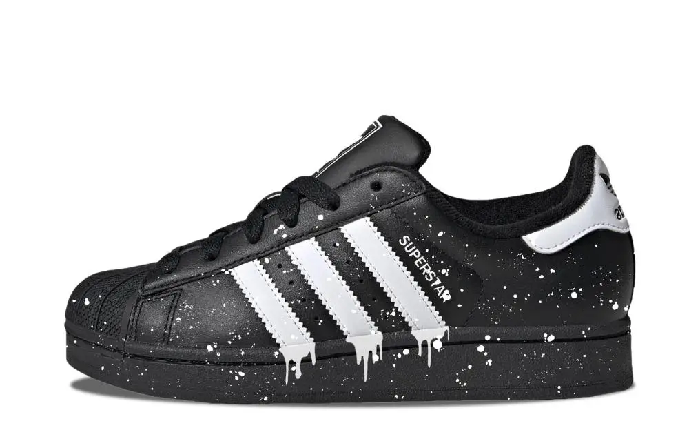 Adidas Originals Superstar 2 Baby's Breath Low top Skateboard Shoes Unisex Black
