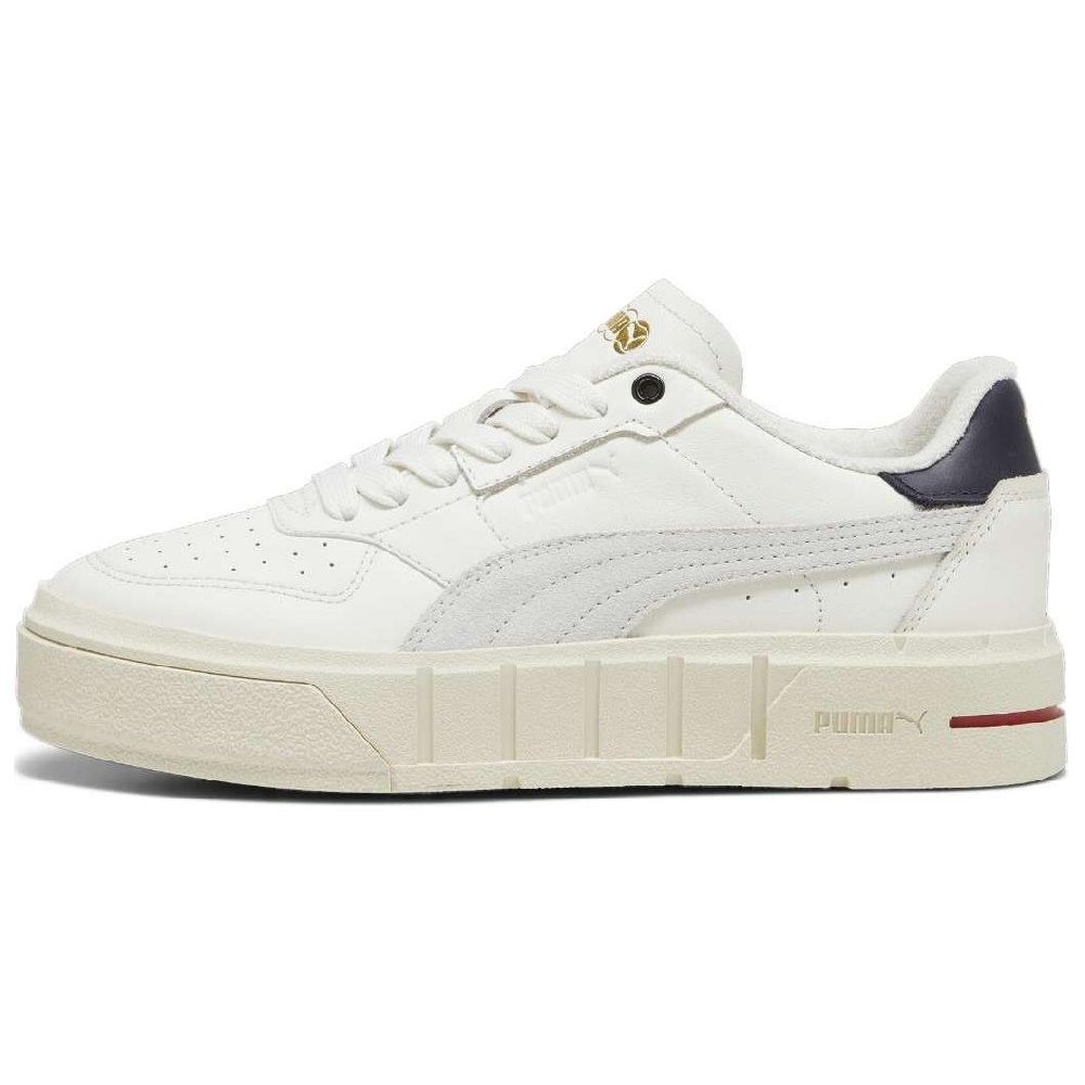 PUMA Cali Court Jeu Anti-Slip Wear-Resistant Low-Top Skateboard Shoes Women's Ecru