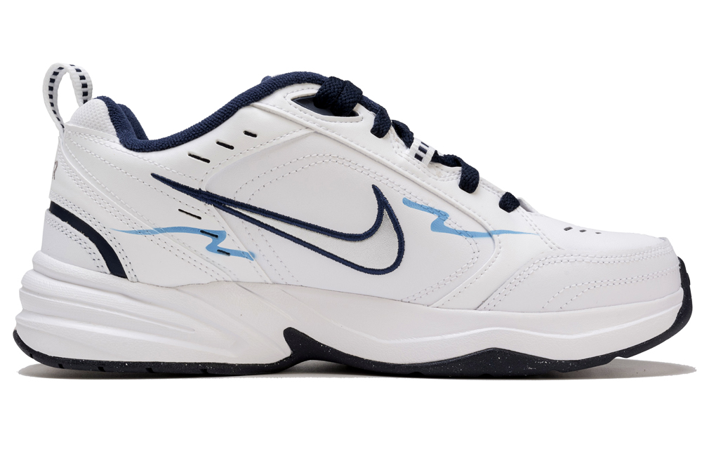 Nike Air Monarch 4 Anti-Slip Wear-Resistant Low-Top Chunky Sneakers Unisex Blue White купить в интернет-магазине Yoocart с быстрой доставкой по России.