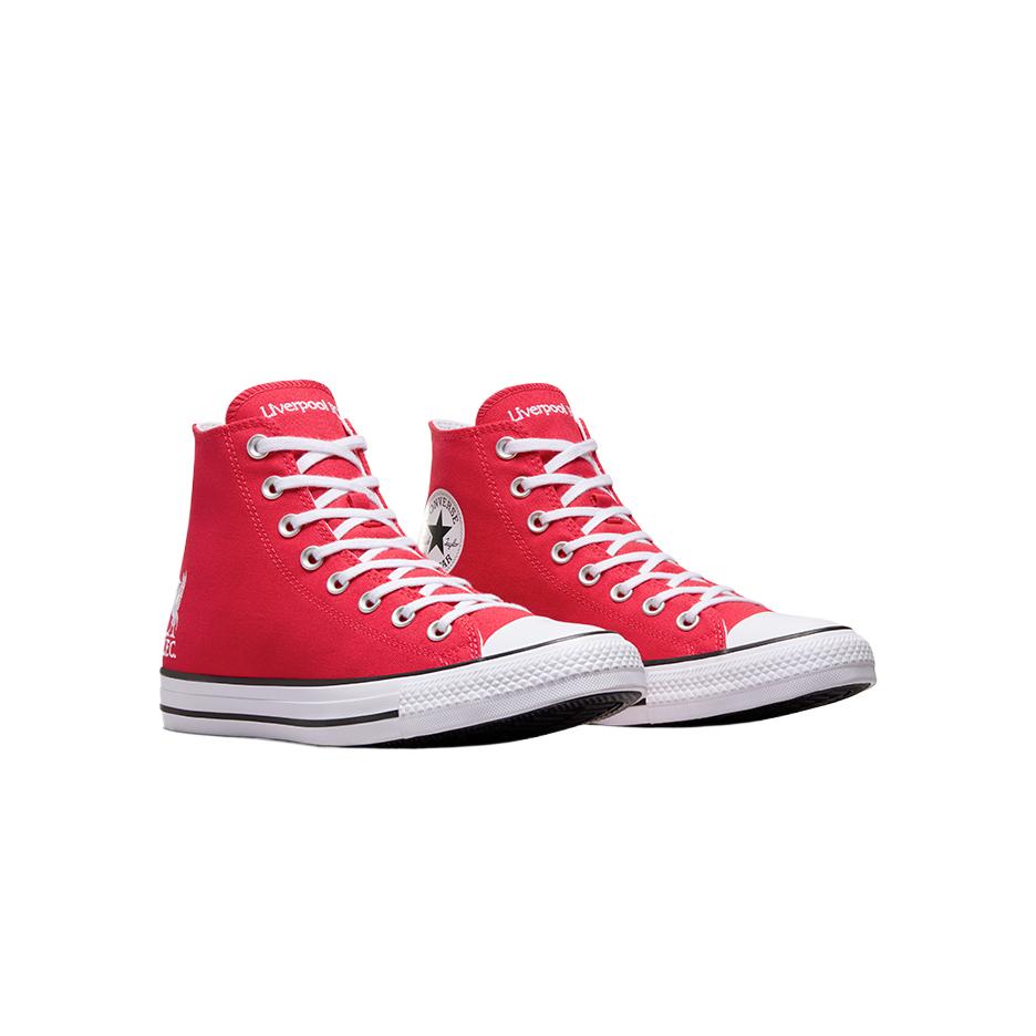 LIVERPOOL FC x Converse Chuck Taylor All Star Wear-Resistant Mid-Top Canvas Shoes Unisex Tomato Red