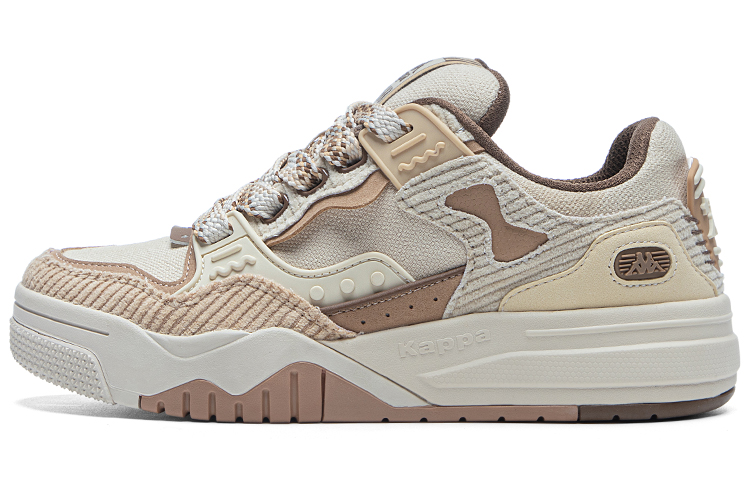 Kappa Wear-Resistant Low-Top Skateboard Shoes Unisex Beige
