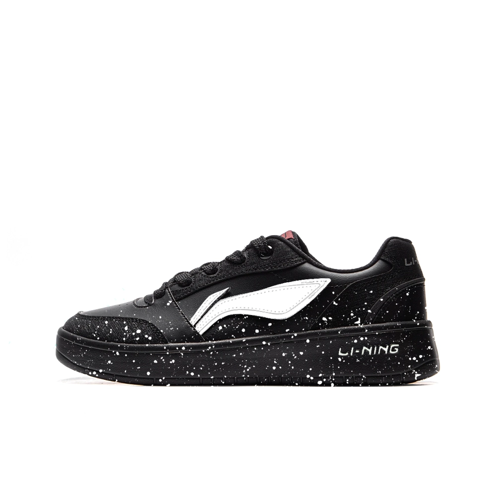 LiNing Yuanbao V3 Coverage Abrasion Resistant Low top Skateboard Shoes Men's Black White