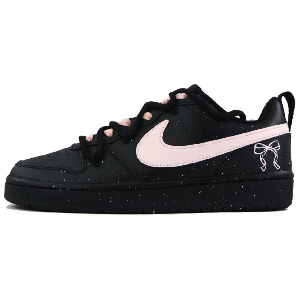 Nike Court Borough Skateboard Shoes Women's Low-Top Black/Pink