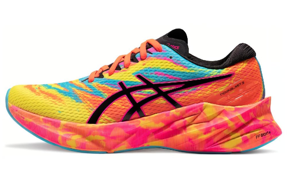 Asics Novablast 3 Aquarium Vibrant Yellow Pink Women's