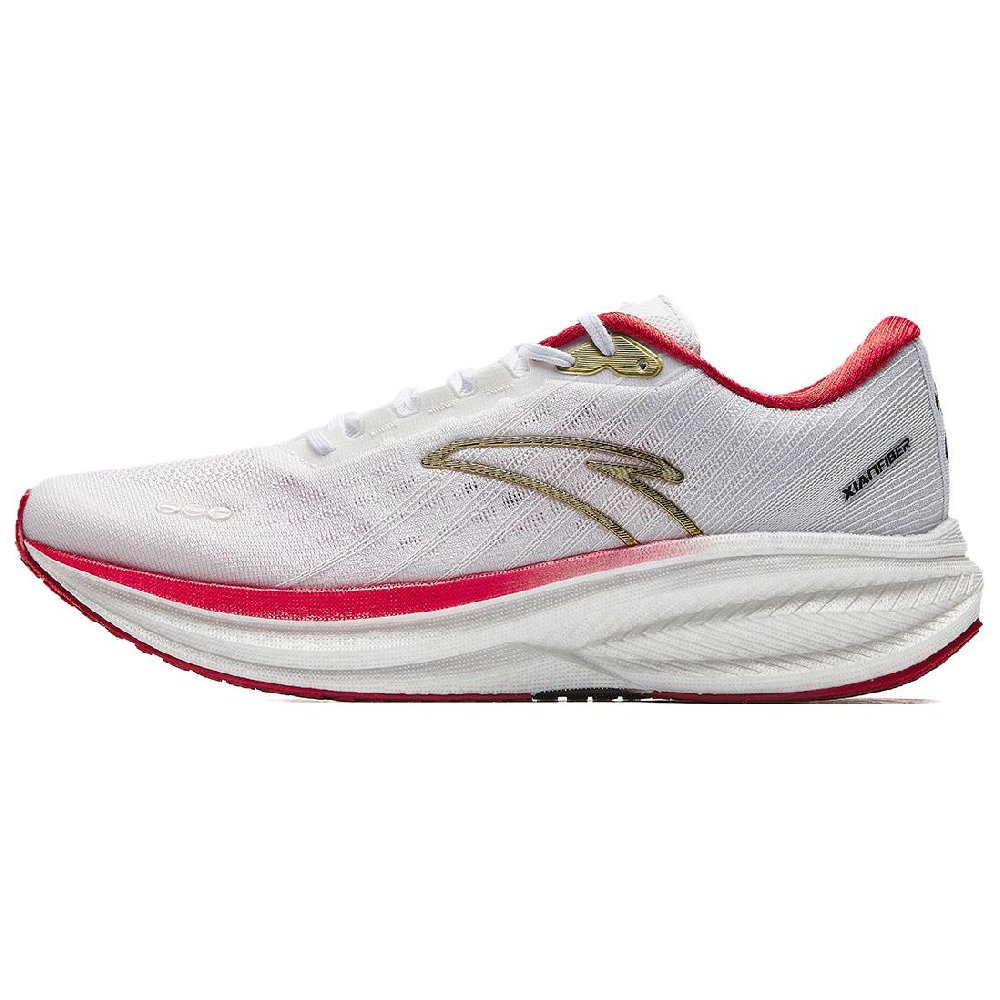 Anta Champion 3rd Gen Durable Lightweight Cushioning Low-Top Long Distance Running Running Shoes Men's White Red