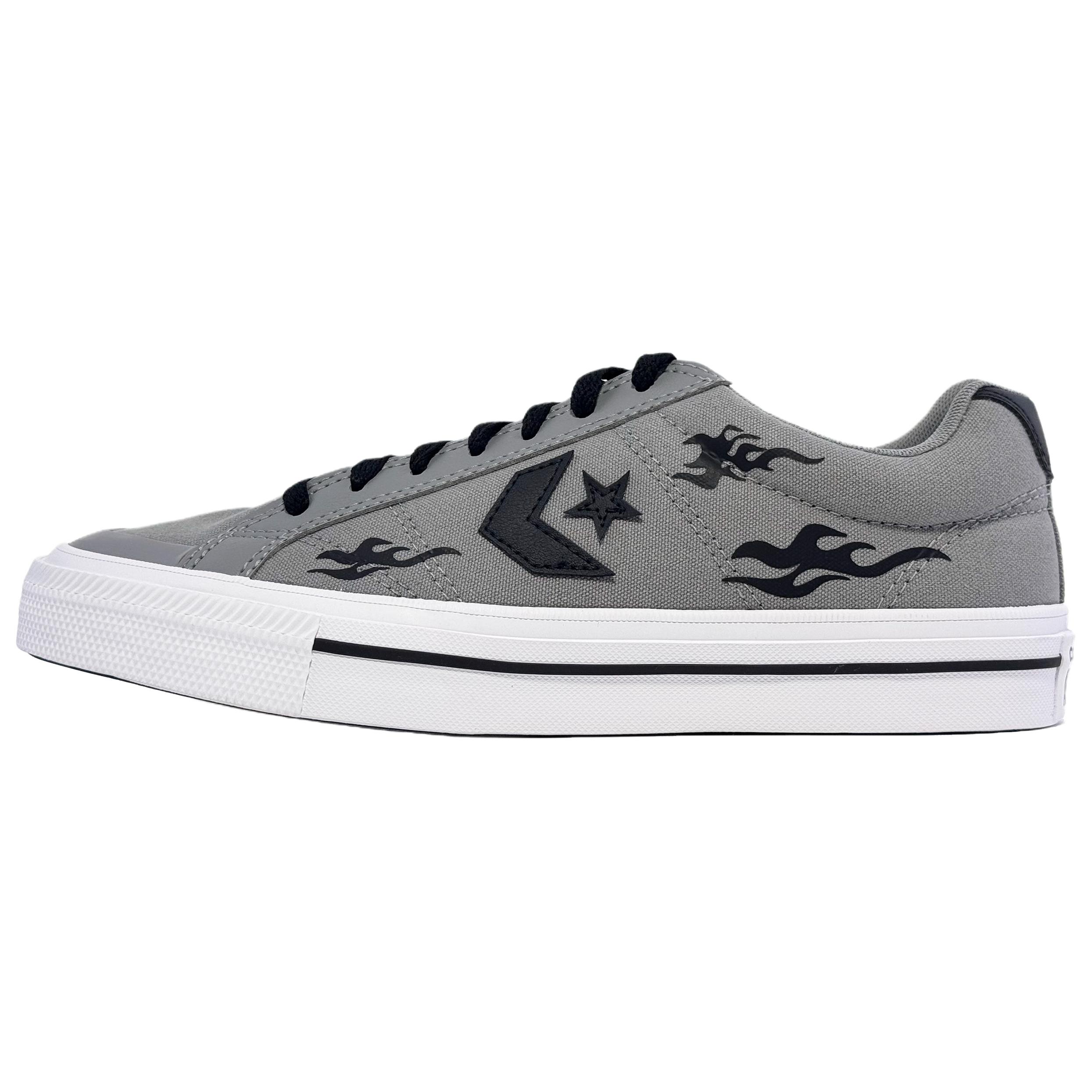 Converse Sport Casual Abrasion Resistant Low top Skateboard Shoes Unisex Black Gray