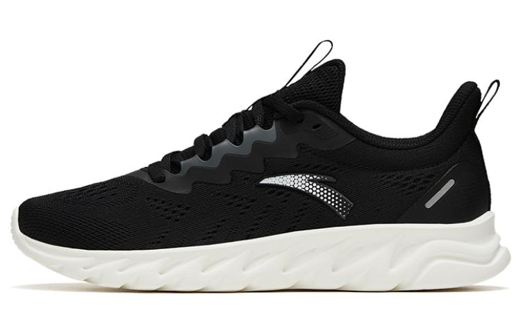 Anta Shock Absorbers With Slip Resistant And Abrasion Resistant Properties Low Top Running Shoes Women's Black White