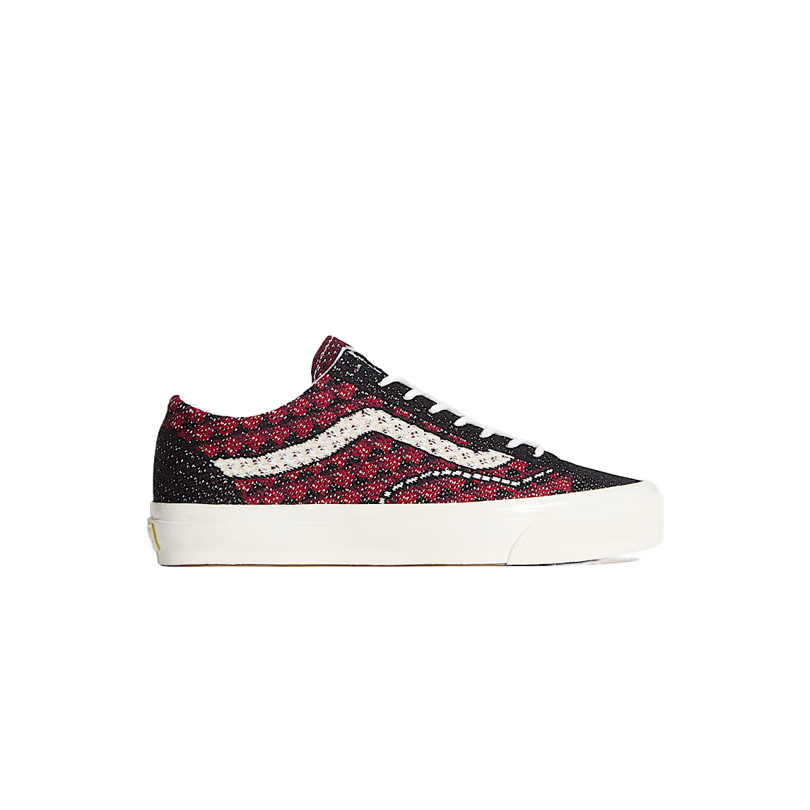 Vans Premium Old Skool 'Knit Pack Geo Check Bordeaux Red'