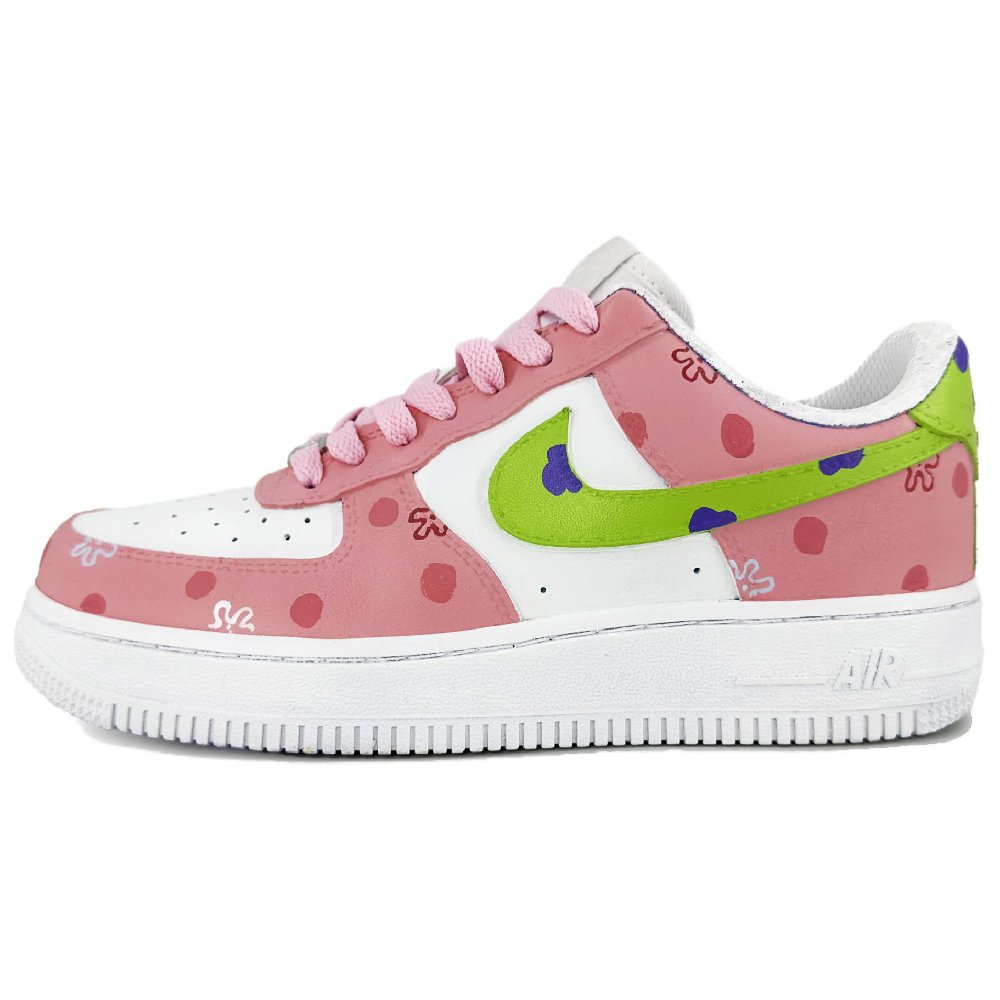 Nike Air Force 1 Abrasion Resistant Low Top Skateboard Shoes Men's Pink