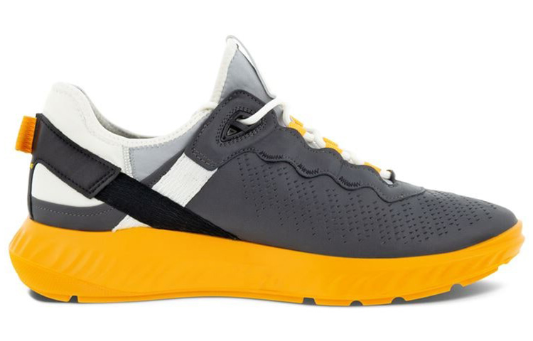 Ecco Fit For Action Casual Shoes Men Low Top Dark Gray