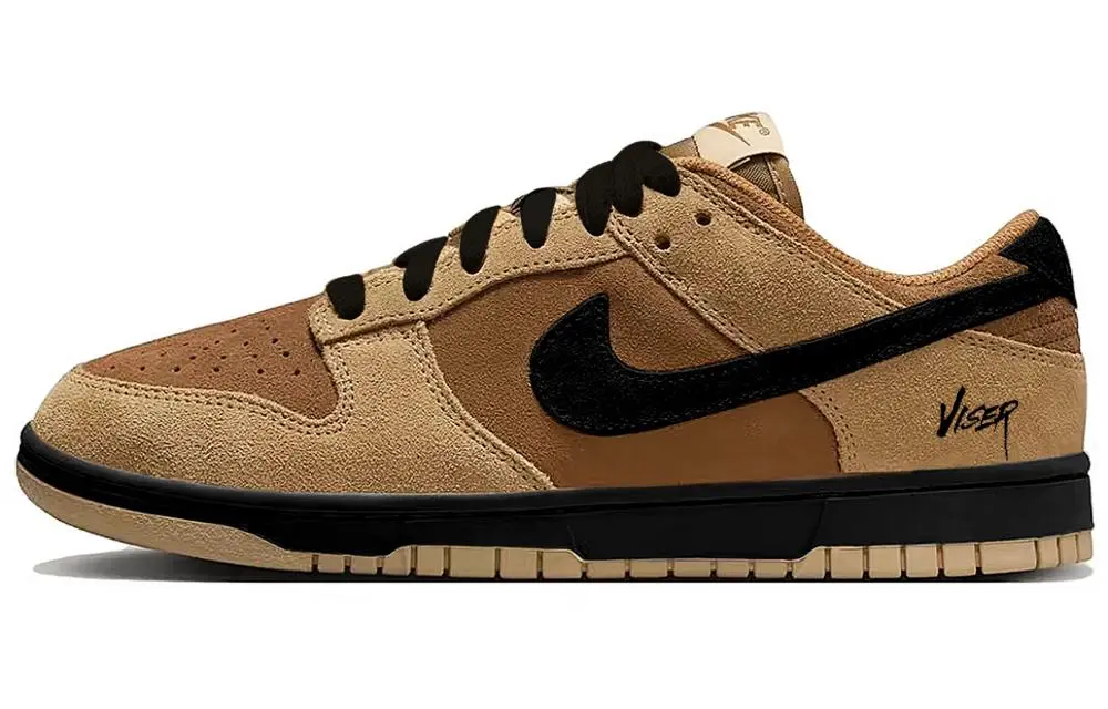 Nike Dunk LOW Magnesite Cushioning, Wear Resistant Low top Skateboard Shoes Women's Black Coffee
