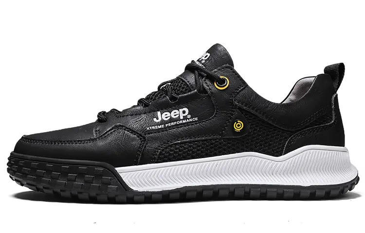 Jeep Low Top Sports Casual Shoes Men's Black