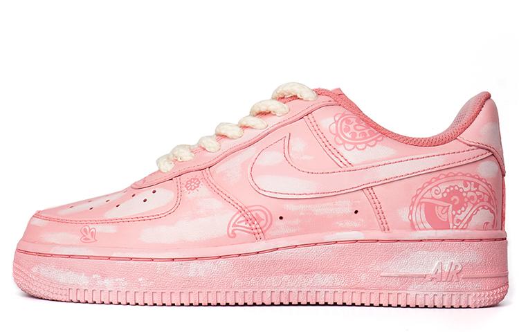 Nike Air Force 1 Air Force 1 Anti Slip Wear Resistant Low Top Skateboard Shoes Unisex Pink White